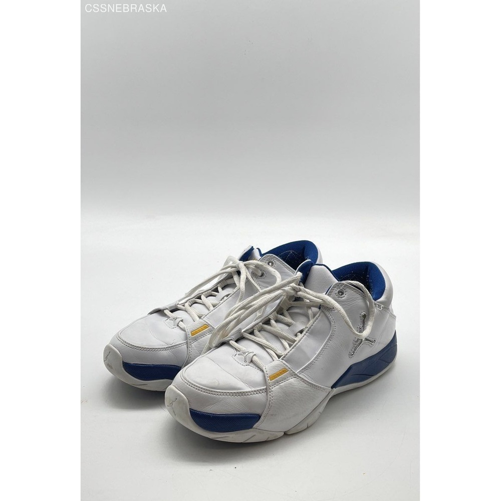 Nike Air Jordan Hoops Retro Low Men's Shoes White/Blue 314312-101 - Size 8.5